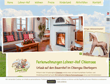Tablet Screenshot of lohner-hof.de